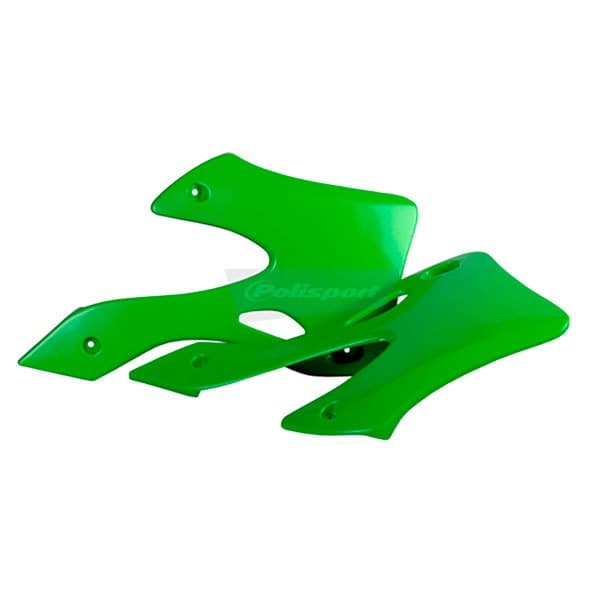 Polisport Off Road Radiator Scoops Kawasaki Kx125/250 99-02 Grøn