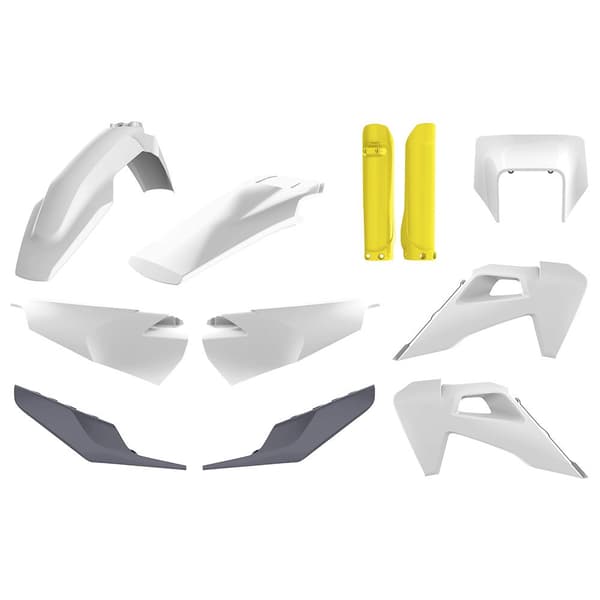 Polisport Off Road Plastkit Enduro Full Husqvarna Te/fe 20-22 Vit