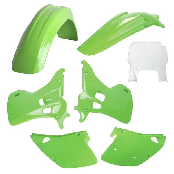 Polisport Off Road Plastsæt Mx Kawasaki Kx125/250 93 Grøn