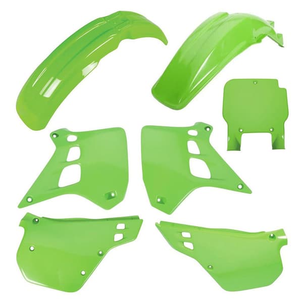 Polisport Off Road Plastsæt Mx Kawasaki Kx250 90-91 Grøn
