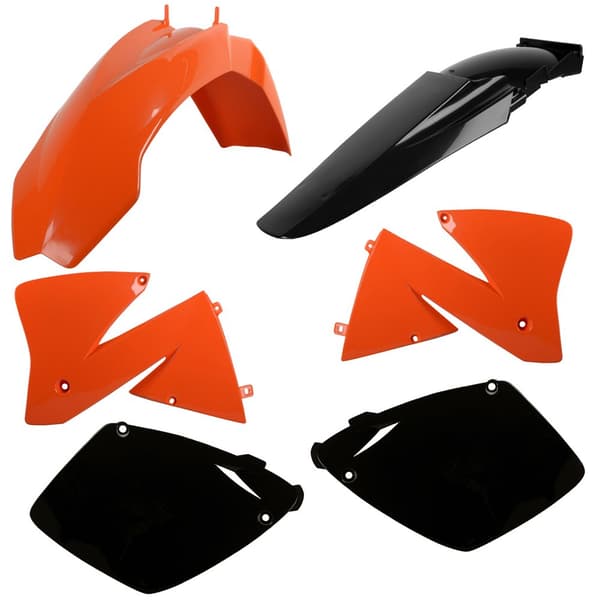Cemoto Sæt Enduro Ktm Exc/exc-f/xc-w/xcf-w 01-02 Orange,Sort