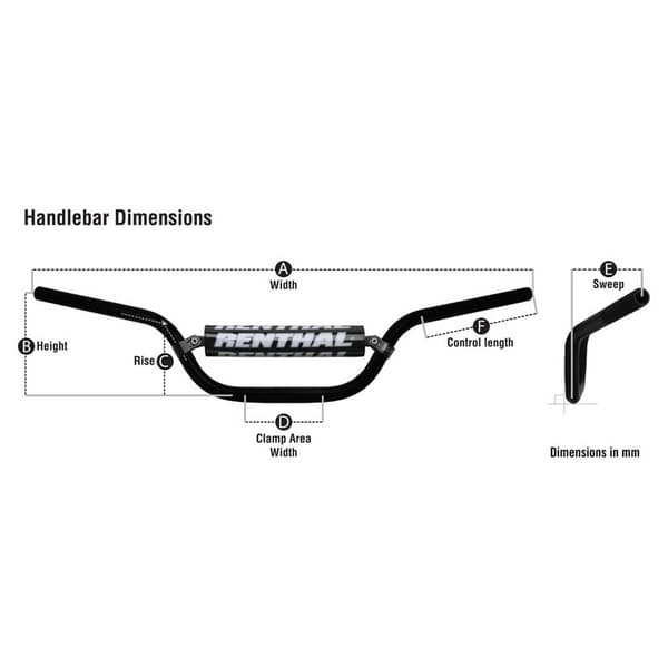 Renthal Scrambler Styr Med Beskytter 693 Classic Enduro Gylden 22.2 mm / 794 mm