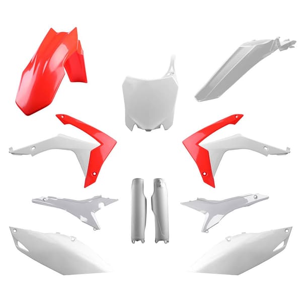 Polisport Off Road Plastsæt Mx Full Honda Crf250r 14-17/crf450r 13-16 Transparent
