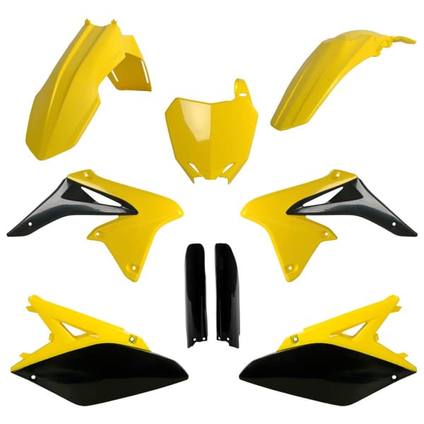 Polisport Off Road Plastsæt Mx Full Suzuki Rmz250 (10-18) Oem (17) Gul