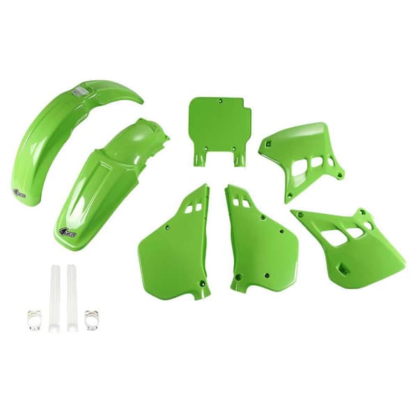 Ufo Muovisarja Kawasaki Kx 125 1990-1991 Kakit196f-999a Fork Protectors &