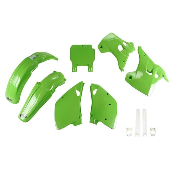 Ufo Plastkit Kawasaki Kx 125/250 1992-1992 Kakit195f-026 Fork Protectors &