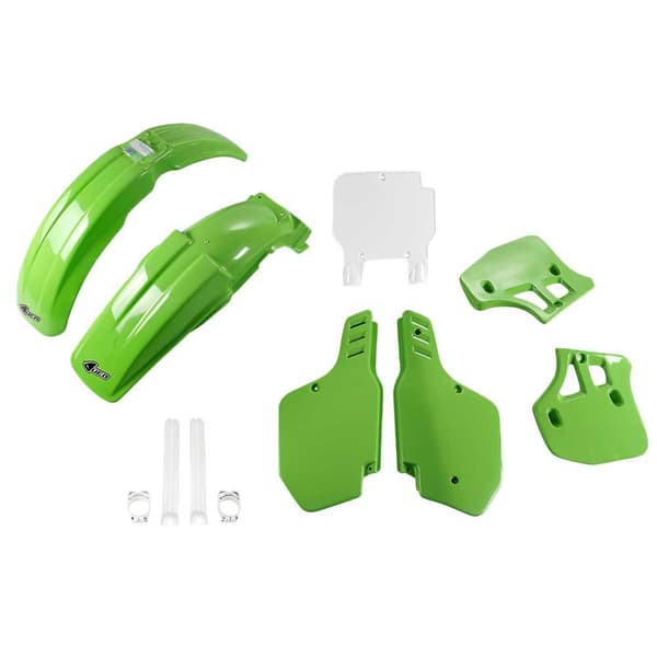 Ufo Muovisarja Kawasaki Kx 250/500 1989-1989 Kakit189f-999 Fork Protectors &