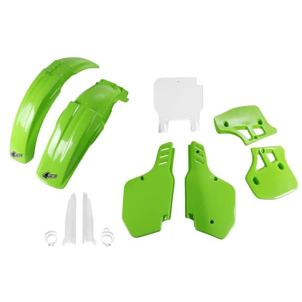 Ufo Plastsæt Kawasaki Kx 500 1993-1995 Kakit187f-999 Fork Protectors &