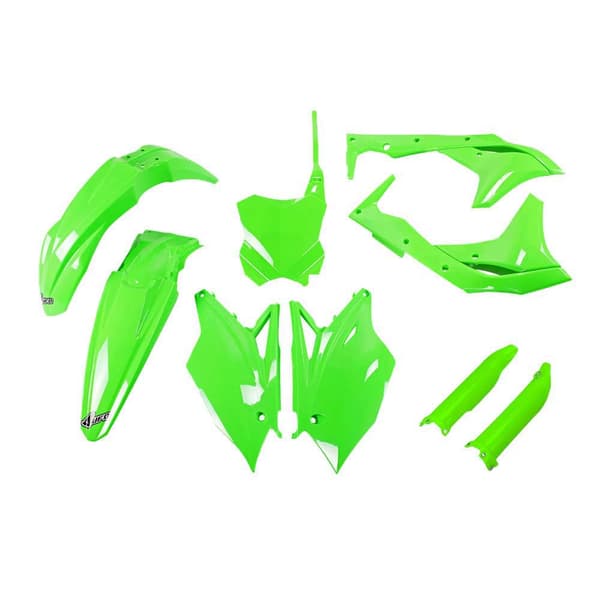 Ufo Plastsæt Kawasaki Kxf 250 2018-2020 Kakit225f-aflu Fork Protectors &