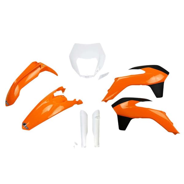 Ufo Muovisarja Ktm Exc/exc-f 2014-2016 With Headlight Ktkit524f-999 Fork Protectors &