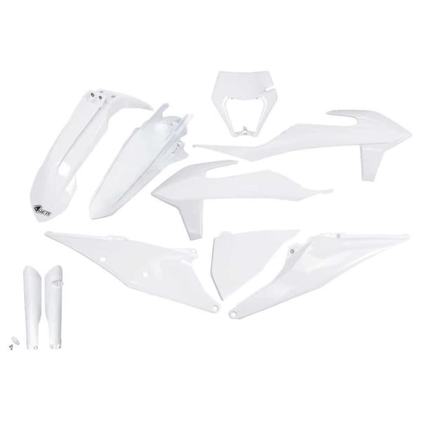 Ufo Plastkit Ktm Exc/exc-f 2020-2021 With Headlight Ktkit527f-999w Fork Protectors &