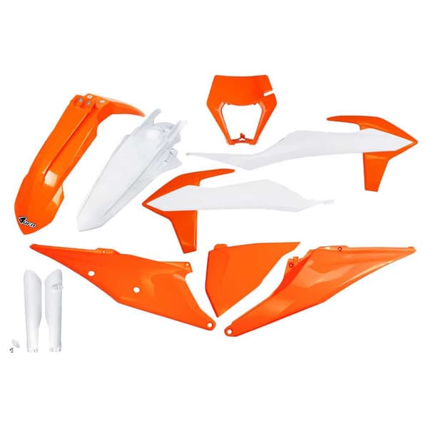 Ufo Plastkit Ktm Exc/exc-f 2020-2023 With Headlight Ktkit527f-999k Fork Protectors &