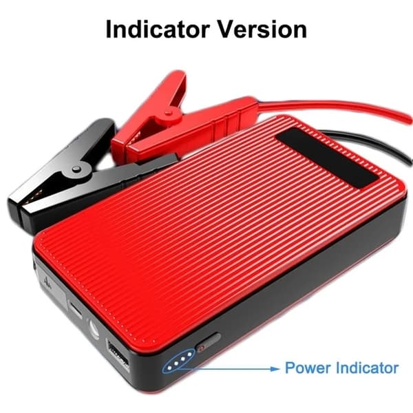 Bil Jump Starter, 800A Peak Strøm, Bærbar Power Bank, Indikatorversion