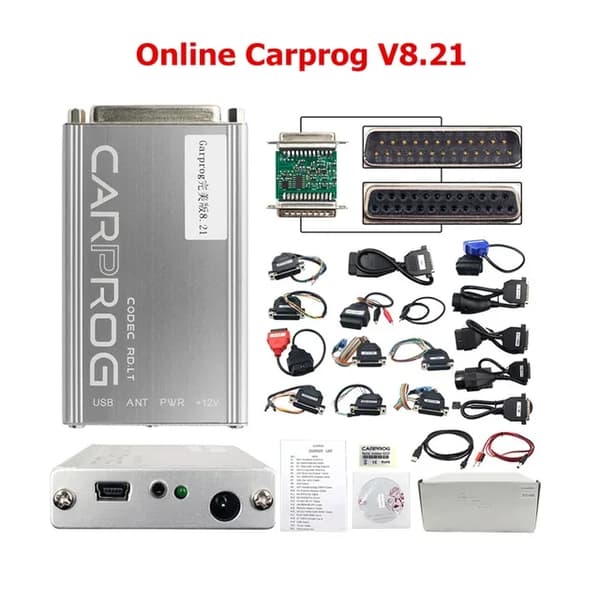 Carprog Programmer, 21 adaptrar ingår, Online Keygen, Carprog V1377