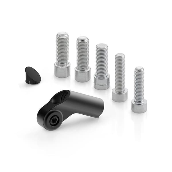 Rizoma Universal Adapter Og Skruer Til Styr Spejl Side Mount Bs887 Sort