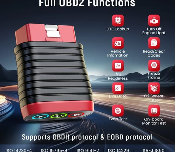 THINKCAR BD6 OBD2 Scanner Fullständig systemdiagnostik OLJA IMMO ETS VENT Bromsåterställning Liv Gratis Alla bilar via THINKDIAG APP