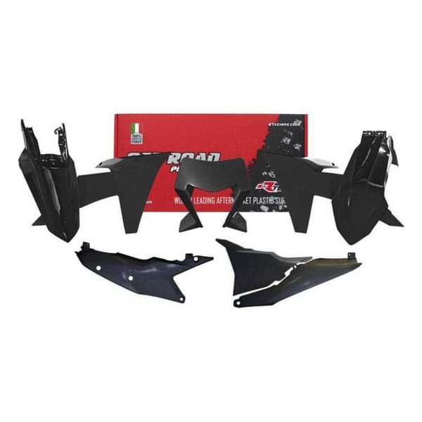 Rtech Plastik Sæt Ktm Exc/exc-f/xc-w/xcf-w 2024 6 Stykker Sort