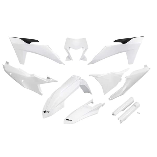 Ufo Ktm Exc/exc-f 2024-2024 With Headlight Ktkit530f-042 Fork Protectors & Plastkit