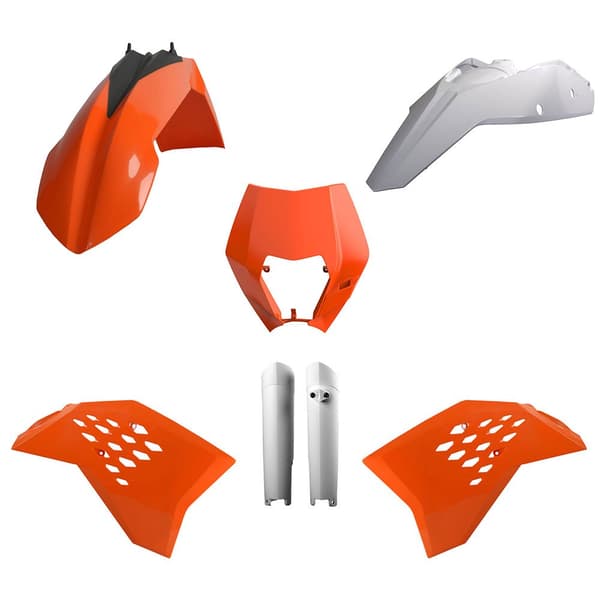 Polisport Off Road Full Ktm Exc/exc-f/xc-w/xc-fw (08-11) Oem (11) 91460 Muovisarja Oranssi
