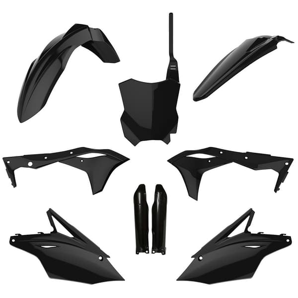 Polisport Off Road Mx Full Kawasaki Kx250f 17-20 91491 Plastkit Svart