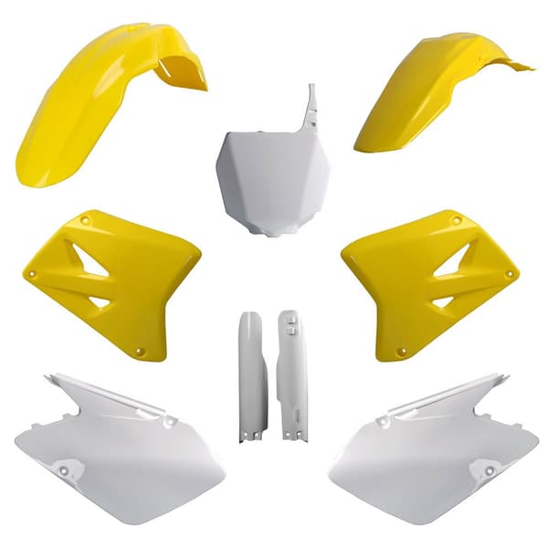 Polisport Off Road Mx Full Suzuki Rm125/250 (01-06) Oem 91420 Plastikkit Gul