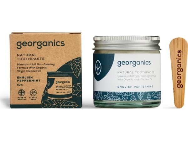 Georganics Georganics, Mineralna pasta do zębów w słoiku English Peppermint, 60ml