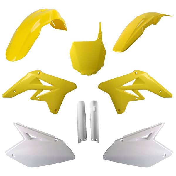 Polisport Off Road Mx Full Suzuki Rmz250 (07-09) Oem 91423 Plastikkit Gul