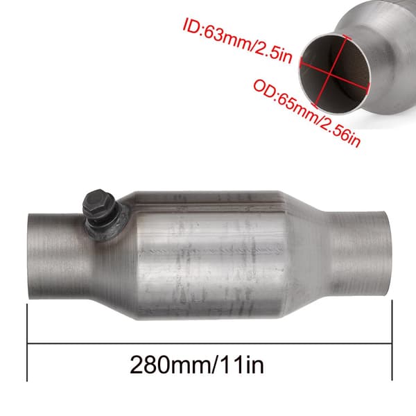 Ø63,5 mm Universal Catalyst 400 Cells Auto Catalytic Converter påsvetsad