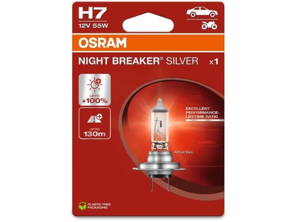 OSRAM 4062172395113 halogen lyskilde Night Breaker® Silver H7 55 W 12 V