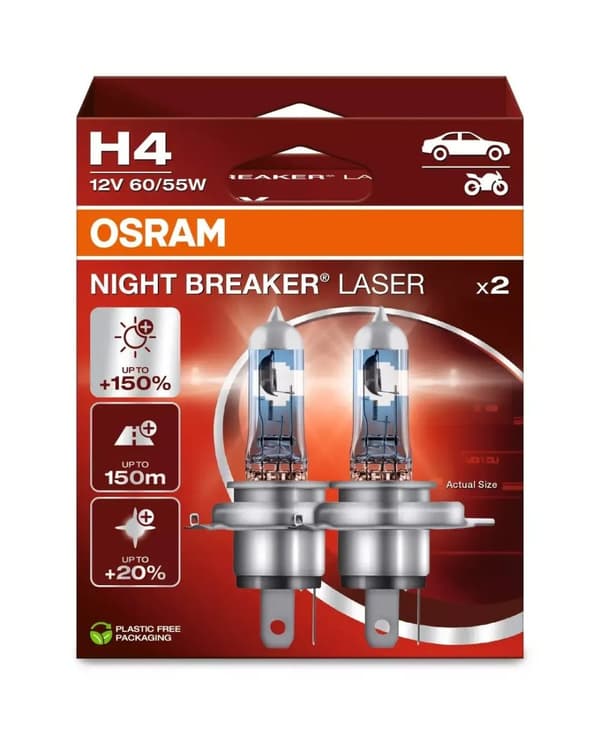 Osram Night Breaker Laser - H4 billampor