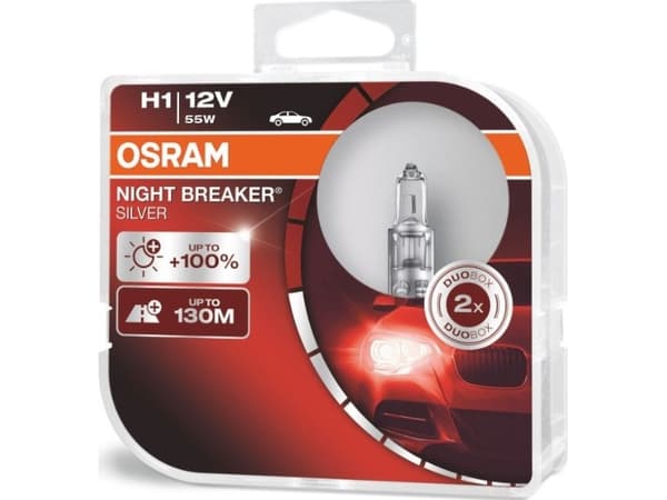 Osram Night Breaker Silver - H1 Bilpærer