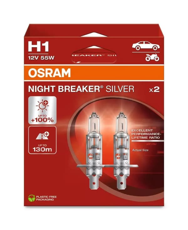 Osram Night Breaker Silver - H1 Bilpærer