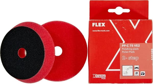 Flex PP-C Grovpolerskive 75 mm. - 2-pakning