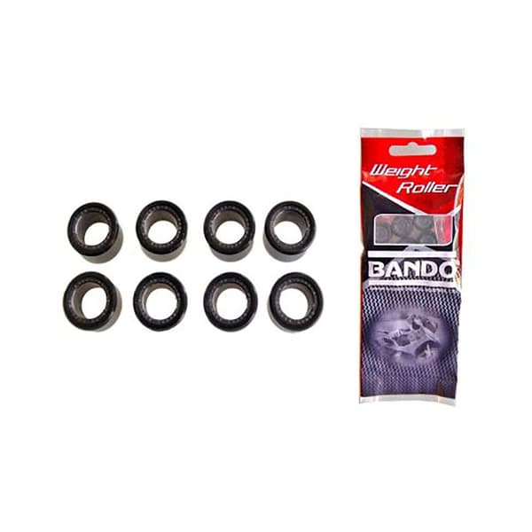 Bando 22270611 Ø25x17 18.5gr Variaattorin Rullat Hopeinen