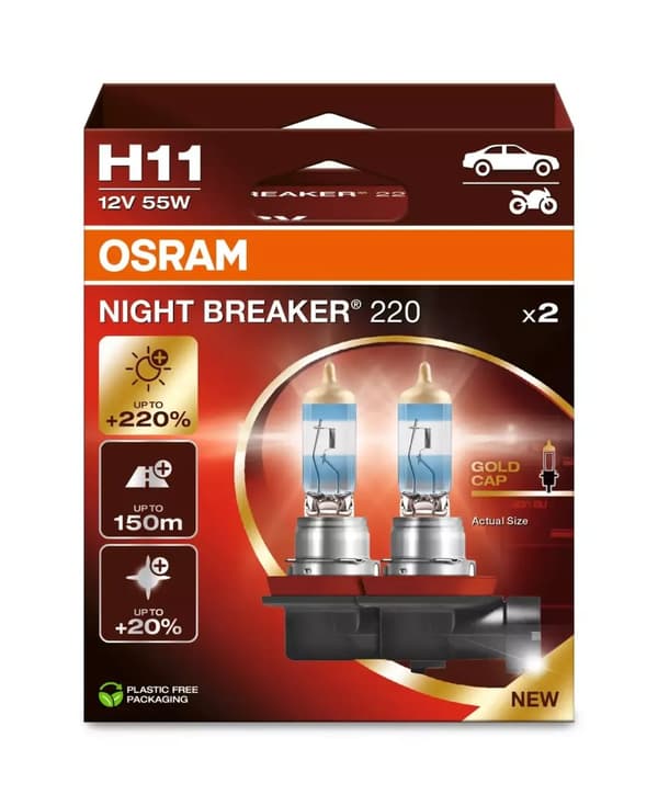 Osram Night Breaker 220 - H11 Bilpærer