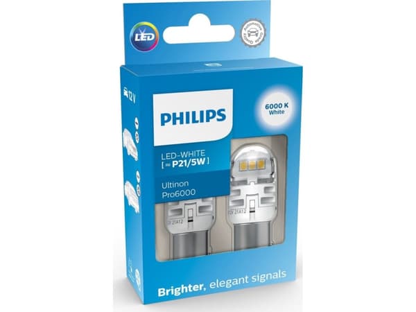 Philips Ultinon Pro6000 P21/5W Valkoinen 2 kpl.