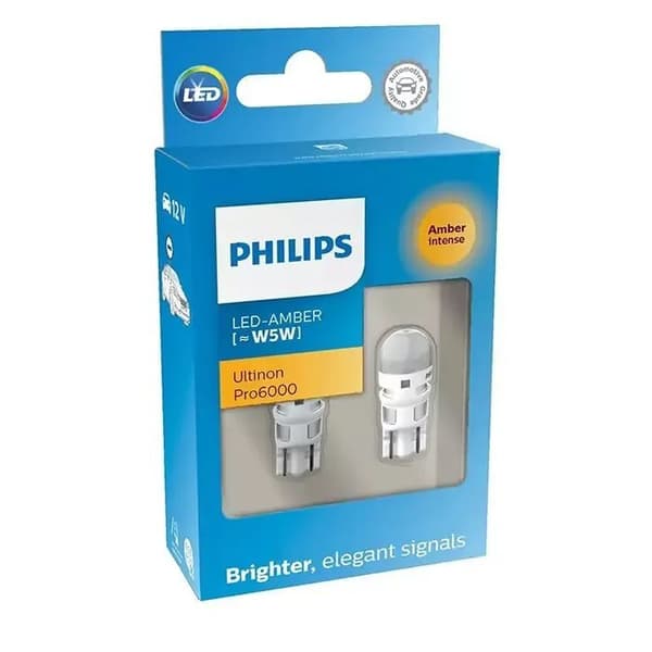 Philips Ultinon Pro3100 6500K W5W Vit 12V - Set