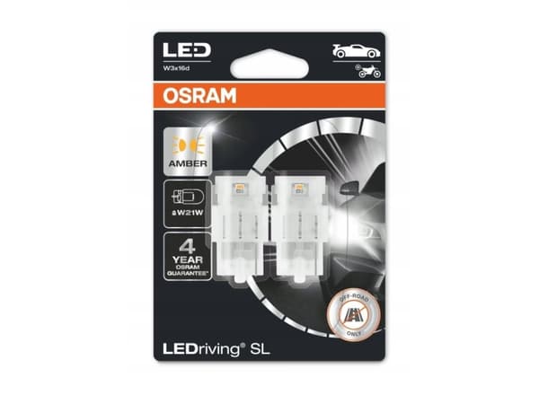 Osram LEDriving SL Gul W21W - Sæt