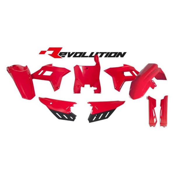 Rtech Honda Crf 21-22 R-kitcrf-rs0-522 Plastikkit Rød