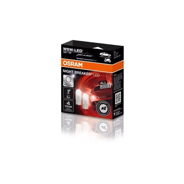 Osram Night Breaker LED - W5W Bilpærer - ECE-godkjent