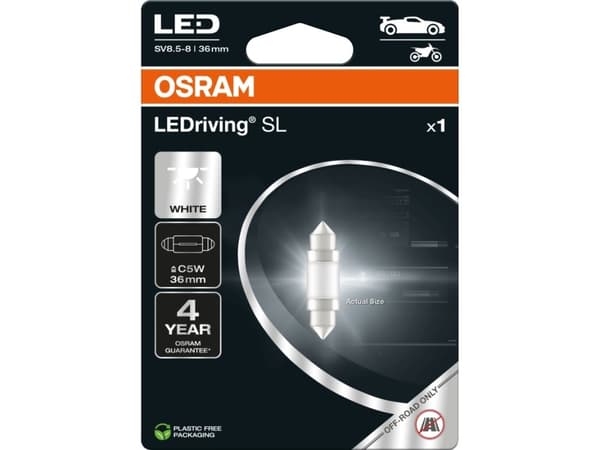 OSRAM Car bulb LED Retrofit 0.5W 12V SV8.5-85 1pc