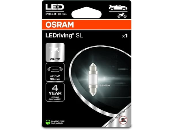 OSRAM Car bulb LED Retrofit 0.5W 12V SV8.5-85 1pc