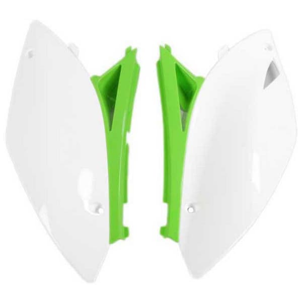 Ufo Kawasaki Kx 450f 09-11 Sivupaneelit Vihreä,Valkoinen