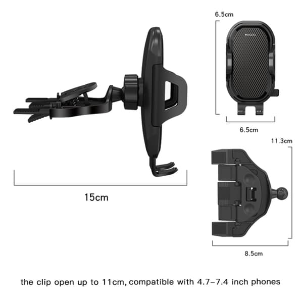 Puhelinteline CD Porttiin (Black)