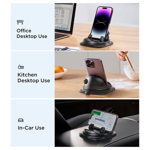 Puhelinteline Silicon 360 (Black)