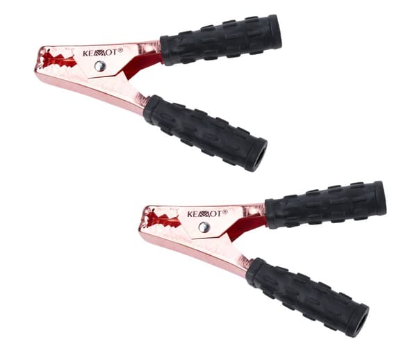 400A krokodillestik, sort