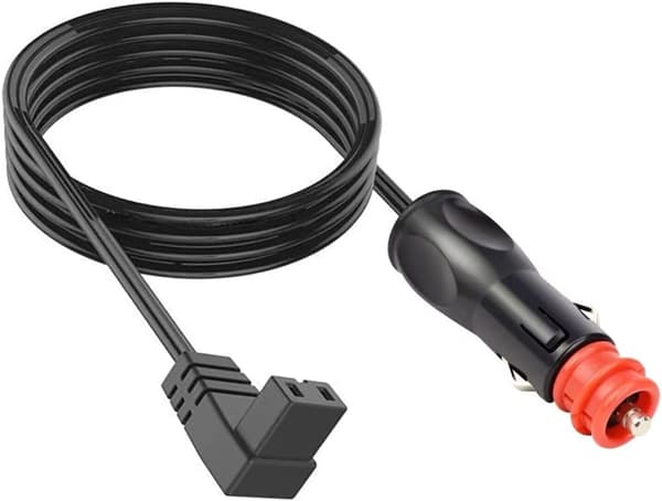 12V/24V kylskåp likströmssladd för 12V/24V bärbara kylskåp, lämplig för de flesta märken av bärbara bilfrysar, 2m