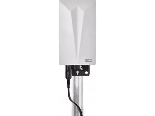 Emos J0802, Sisätila, Ulkona, Harmaa, 5 m, 87,5 - 698 MHz, Kaksoispolarisaatio, DVB-T, DVB-T2