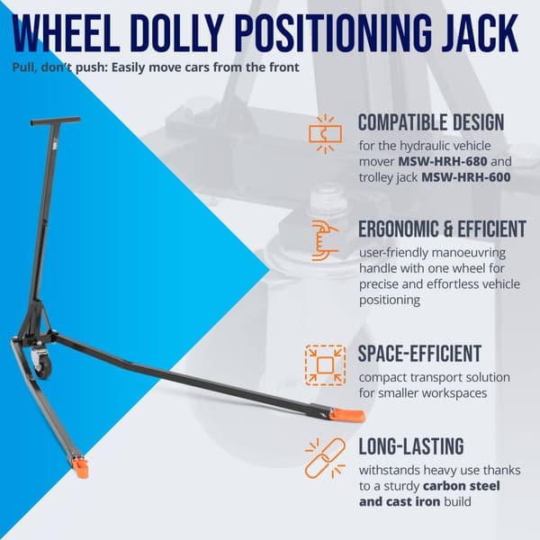 MSW - Transportdolly - För hydraulisk hjuldolly och domkraft