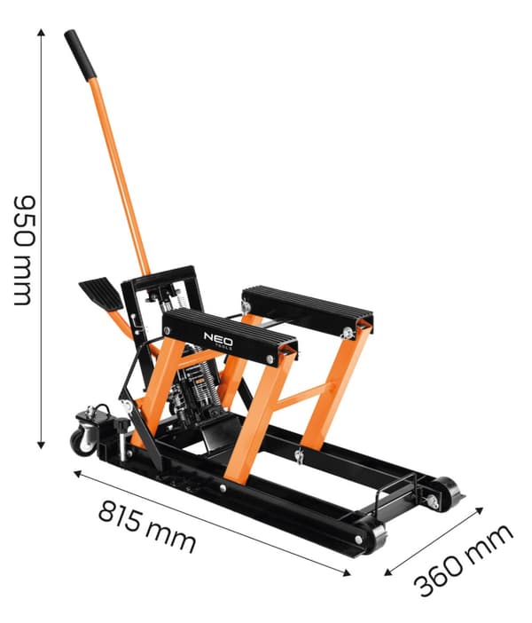 Mobil hydraulisk lift til quads og motorcykler. Bæreevne 680 kg